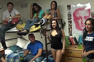 College students having fun